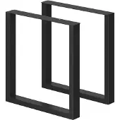 Vicco Tafelpoten – 70 x 72 cm Vierkant Zwart