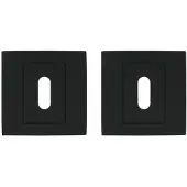 Online Deurbeslagshop 2 Sleutelplaatjes vierkant 55x55x10 zwart