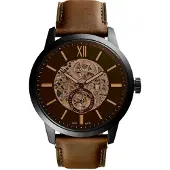 Fossil Analoog horloge 'Townsman' sand / donkerbeige / bruin / zwart
