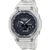 Casio GA-2100SKE-7AER horloge transparant zwarte wijzerplaat