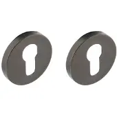 Intersteel Cilinderrozetten verdekt ø53x8mm met nokken antraciet grijs