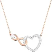 Swarovski Ketting 'Hyperbola' rose-goud / zilver