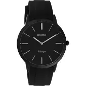 Oozoo Vintage - Unisex horloge - Zwart met band