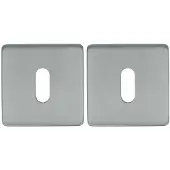 Online Deurbeslagshop 2 Sleutelplaatjes vierkant 53x53x8 rvs