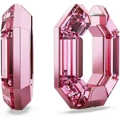 Swarovski Oorbellen - Lucent hoop earrings, Octagon shape, Small in pink