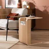 Livin24 Scandinavische bijzettafel/salontafel Isla 60x35x45 naturel eiken