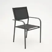 Vita Duca stapelstoel dining zwart