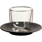 Villeroy & Boch Espressoglas mit Untertasse Manufacture Rock Glow 60 ml