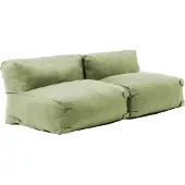 Oviala - Cactusgroen 2-zits modulair tuinmeubel - Mixi