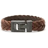 Josh Heren Leren Armband Bruin | 24832-BRA