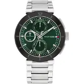 Tommy Hilfiger Analoog horloge 'LORENZO' zwart / zilver