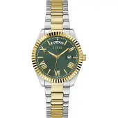 GUESS Analoog horloge 'Luna' goud / zilver