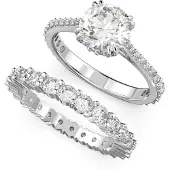 Swarovski Ring zilver / transparant