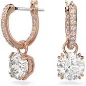 Swarovski Oorbellen 'Stilla' rose-goud / transparant