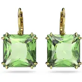 Swarovski Oorbellen goud / groen