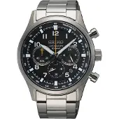 Seiko SSB447P1 horloge Chronograaf Zwart