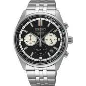 Seiko SSB429P1 horloge Chronograaf Zwart