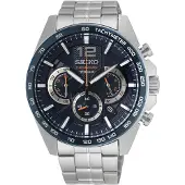 Seiko Analoog horloge zwart / zilver