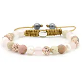 Karma Armband Spiral Every Day Rose Crystal
