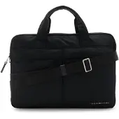 Tommy Hilfiger Signature - heren Laptoptas van polyester - Zwart