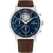 Tommy Hilfiger Analoog horloge 'STEWART' donkerblauw / zilver