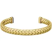 HUGO BOSS Goudkleurige armband met visgraatpatroon