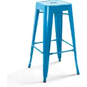 Oviala - Stoel met een glanzend blauw frame - Indus