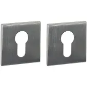 Intersteel Deurbeslag | Cilinderrozet | (Vierkant, RVS)