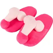 Orion Pluche penis pantoffels - roze