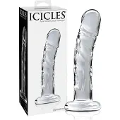 Icicles No. 62 - glazen dildo met penisvorm - transparant