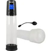 Mister Boner - oplaadbare, automatische penispomp (zwart-transparant)