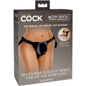 King Cock Elite Beginner's - strap-on harnas - zwart