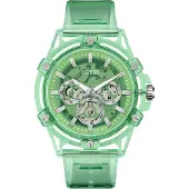 GUESS - heren horloge - Groen met band