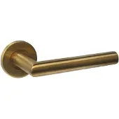 Intersteel deurkruk Q 01 op rozet verdekt ø52x6mm - PVD messing mat
