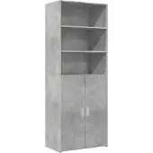 vidaXL Hoge kast 70x42,5x185 cm bewerkt hout betongrijs