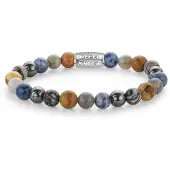 Rebel & Rose Sunny Days Armband RR-80110-S – Grijsgroen Edelsteen