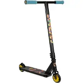 Nijdam Stuntstep - Neon Feelin' - Zwart/Blauw - Aluminium