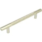 Online Deurbeslagshop Meubelgreep geribbeld 128 mm aluminium goud