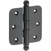 Artitec Mi Satori Kogellagerscharnier ronde hoek bol 76x76mm mat zwart