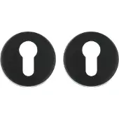 ODShop cilinderplaatjes Modern rond mat zwart