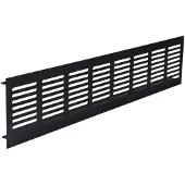Starx Plintrooster | | 400 x 80 mm (Aluminium, Zwart)