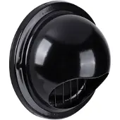 Starx Buitenrooster | | Ø 100 mm (Bol, Gaas, RVS, Zwart)