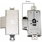 Berma Spanjoletslot 25 mm rechts Vernikkeld
