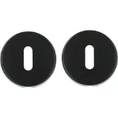 ODShop sleutelplaatjes Modern rond mat zwart