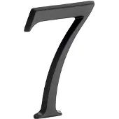 Artitec Huisnummer 7 Roman 120 mm mat zwart