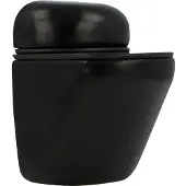 AMIG Glasplaatdrager rond zwart
