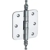 Artitec Kogellagerscharnier 76x76 ronde hoek vaas glans chroom