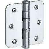 Artitec Mi Satori Kogellagerscharnier ronde hoek vlak 89x89mm glans chroom