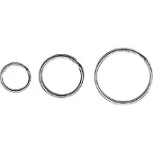 Online Deurbeslagshop Sleutelring rvs 24 mm 10 st.