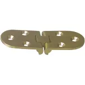 AMIG Klepscharnier ovaal 81 x 35 x 2,5 mm mat messing